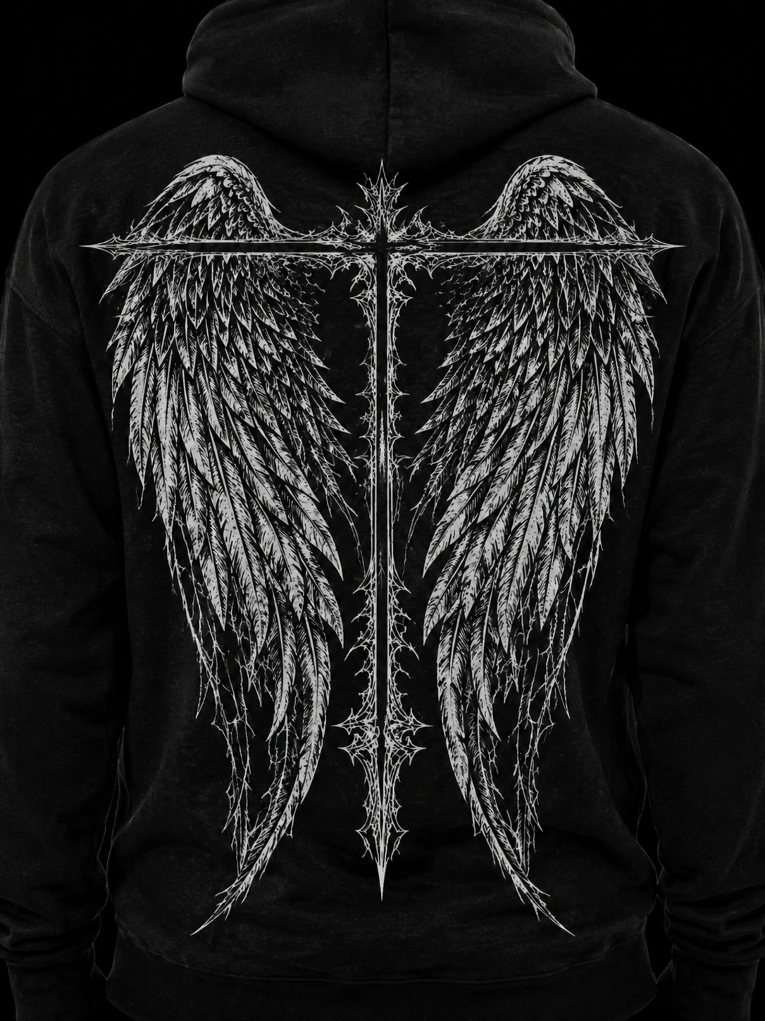 Steze Winged Cross Hoodie